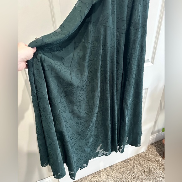 Anthropologie Hutch Floral Wrap Maxi Dress Small Forest Green - Picture 10 of 15